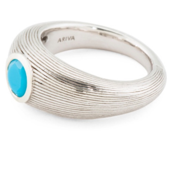 Ariva sterling silver bezel set gemstone rings - Picture 3 of 8